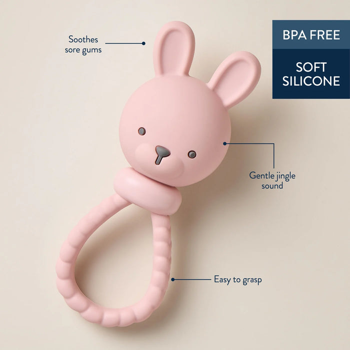 Itzy Ritzy Pink Sweetie Bunny Rattle