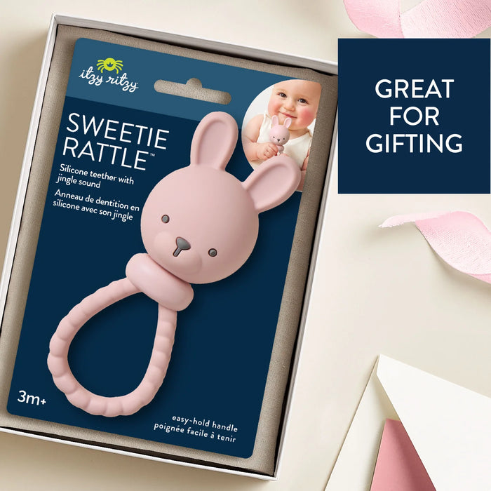 Itzy Ritzy Pink Sweetie Bunny Rattle