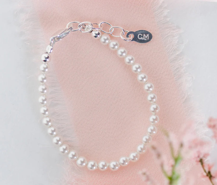 Cherished Moments Serenity 2  Dainty Pearl Bracelet