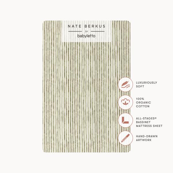 Nate Berkus x Babyletto All-Stages Bassinet Sheet | SPECIAL ORDER