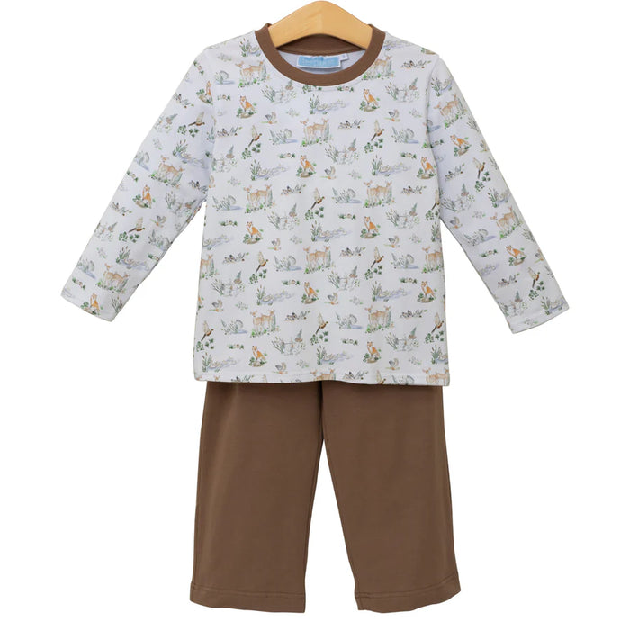 Trotter Street Kids Woodland Friends Pants Set