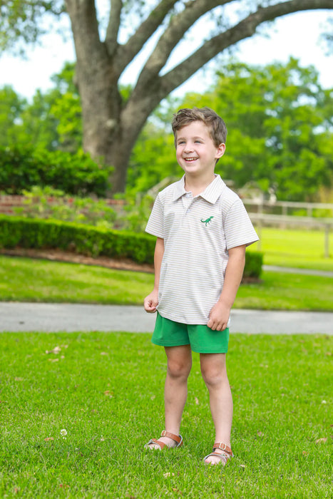 Trotter Street Kids Dino Mite Polo Short Set