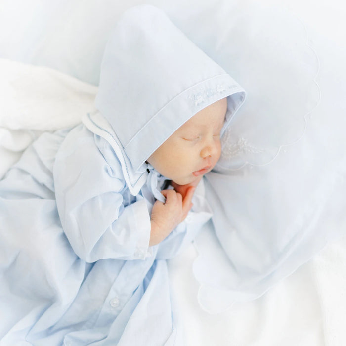 Blue Train Gown - Preemie