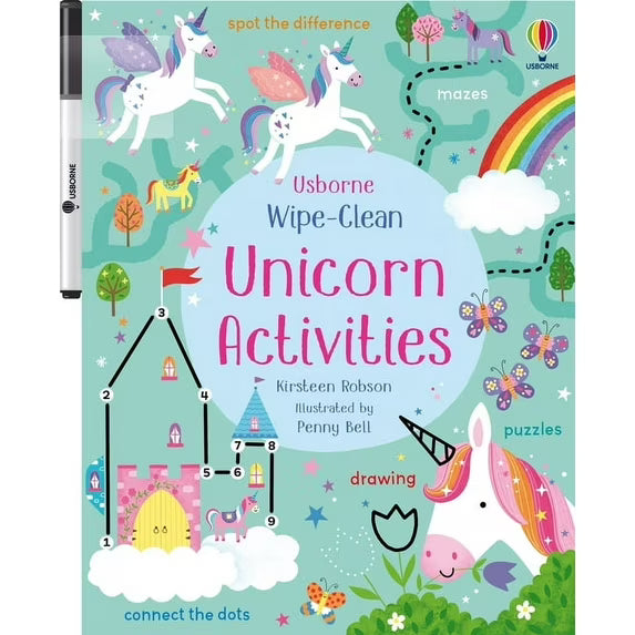 Harper Collins Wipe Clean Unicorn Activities