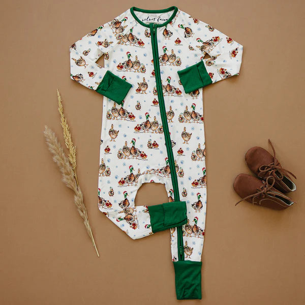 Velvet Fawn Merry Mallards Bamboo Zipper Pajama