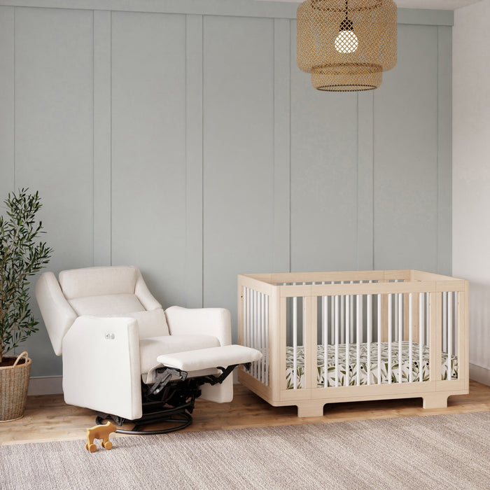 Babyletto Kiwi Plus Power Recliner and Swivel Glider with Power Adjustable Headrest and USB Port