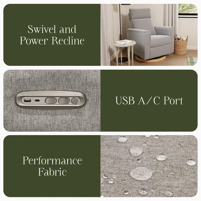 Namesake Willa Plus Power Glider Recliner + Power Headrest