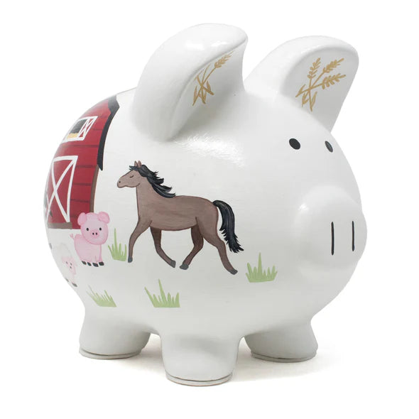 Child to Cherish Barnyard Piggy Bank