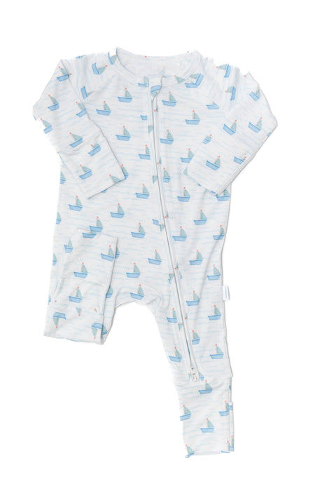 The Uptown Baby Sail Boats Sleep Romper