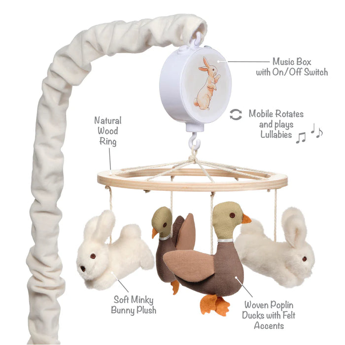 Lambs & Ivy Bunny Hop Musical Mobile