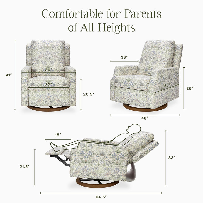Morris & Co. x Namesake Crewe Recliner and Swivel Glider