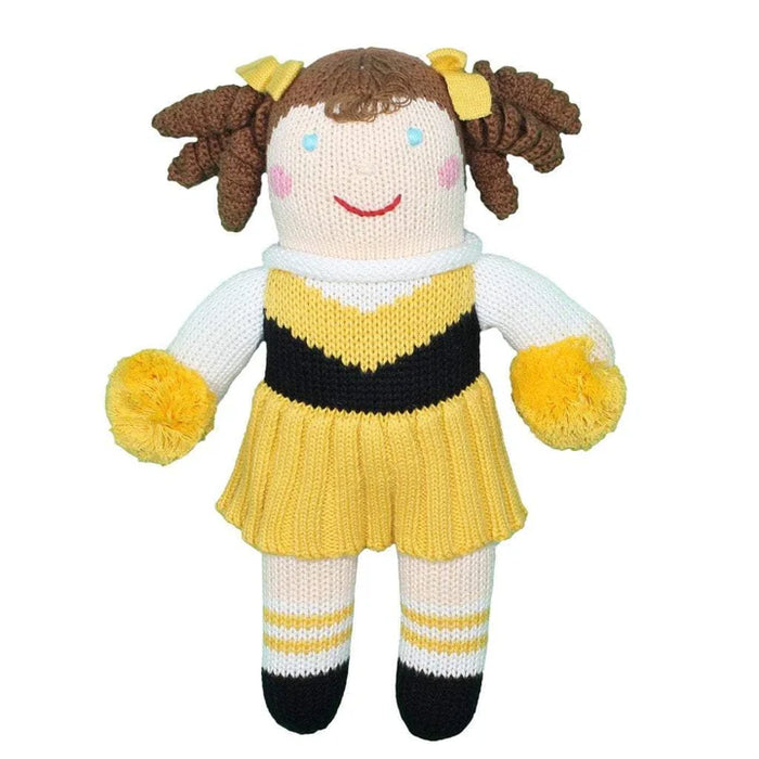 Petit Ami 12" Black & Gold Cheerleader Doll