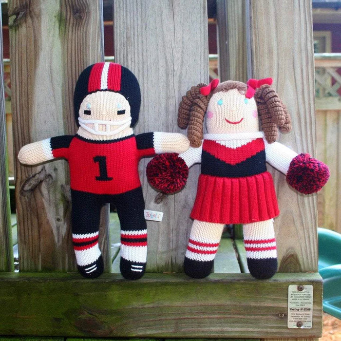 Zubels Red/Black 12" Cheerleader Doll