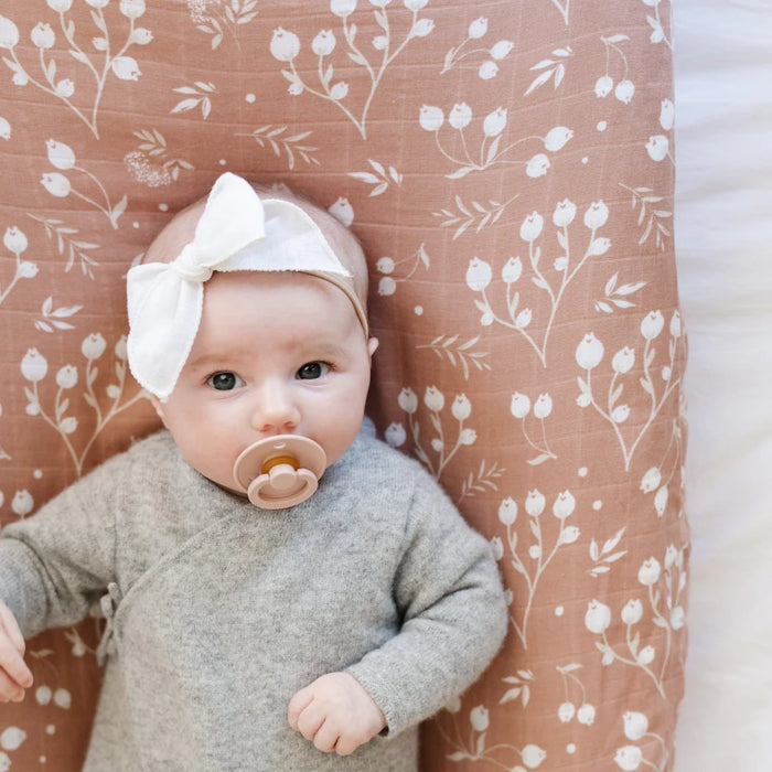 Saranoni Simple Buds Muslin Changing Pad Cover