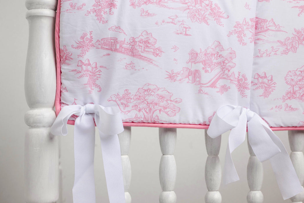 Maison Nola Storyland Toile  Rail Cover - Pink