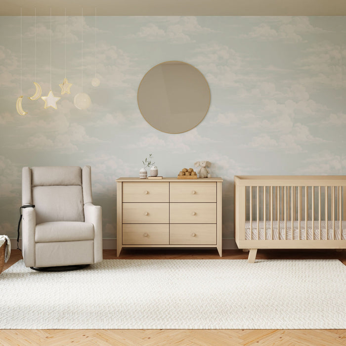 Babyletto Kiwi Deluxe Power Recliner & Swivel Glider with Heat and Massage