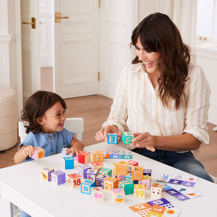 Ms. Rachel Wooden Learning Blocks & Activity Cards
