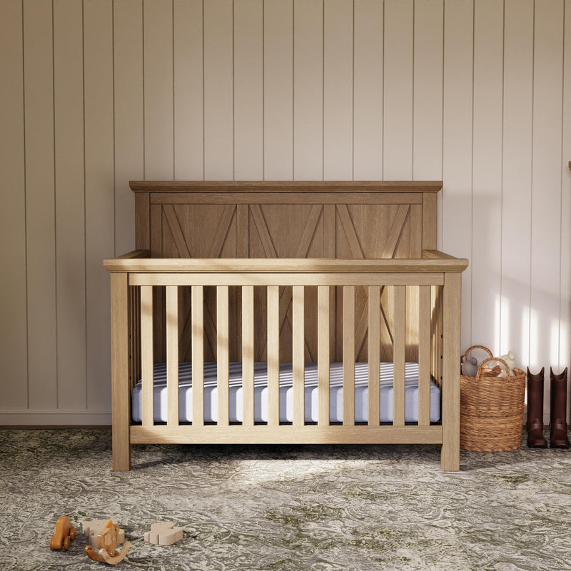 Monogram by Namesake Emory Farmhouse 4-in-1 Convertible Crib