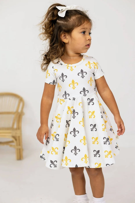 Ntrl Co Who Dat Twirl Dress Set