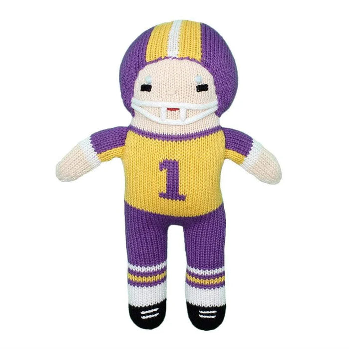 Petit Ami 12" Purple & Gold Football Player Doll