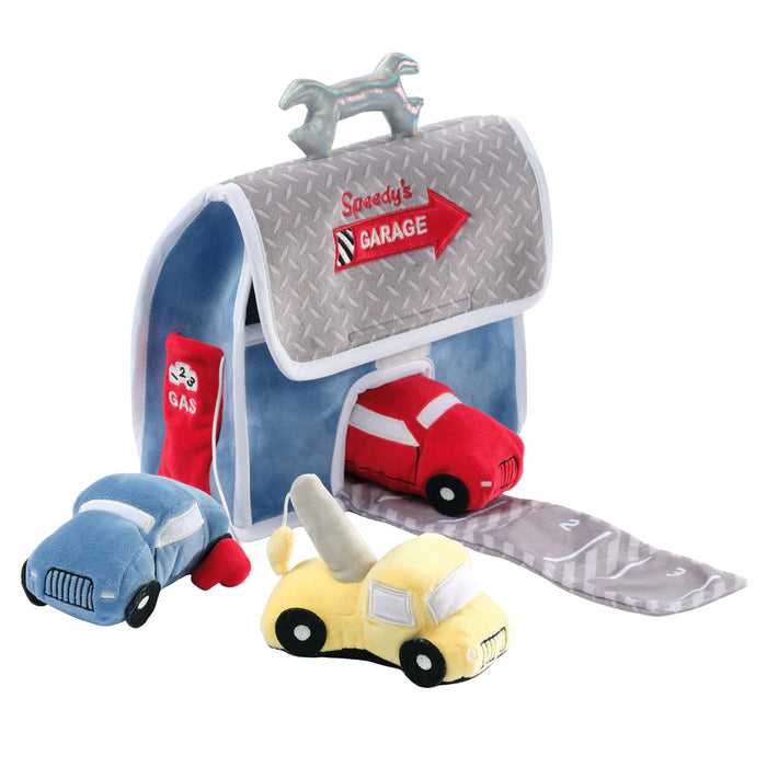 Lambs & Ivy Car Garage Plush Play Set