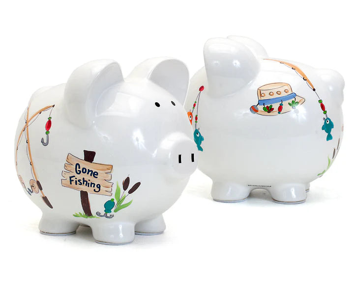 Child to Cherish Gone Fishing Piggybank