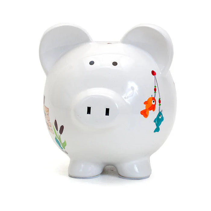 Child to Cherish Gone Fishing Piggybank