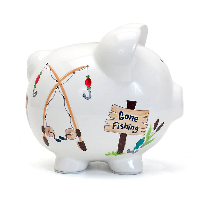 Child to Cherish Gone Fishing Piggybank