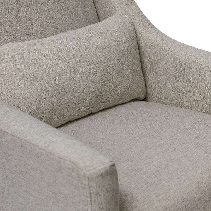 Babyletto Toco Swivel Glider and Ottoman in Eco-Performance Fabric | Water Repellent & Stain Resistant
