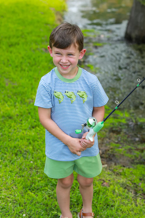 Trotter Street Kids Hooked on Fishing Short Set