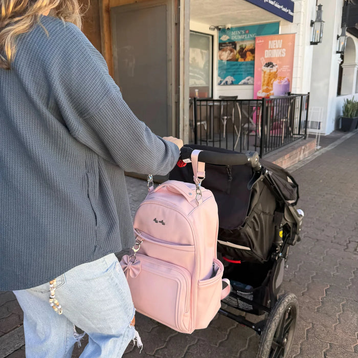 Itzy Ritzy Ribbons & Roses Boss Plus Backpack Diaper Bag
