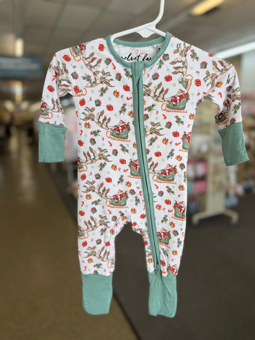 Velvet Fawn Bamboo Mallards & Mistletoe PJ