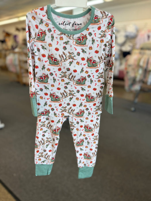 Velvet Fawn Bamboo 2Pc Mallards & Mistletoe PJ