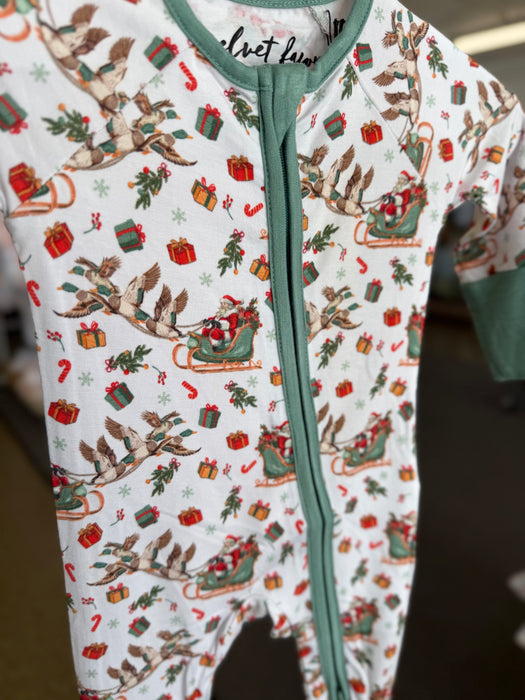 Velvet Fawn Bamboo Mallards & Mistletoe PJ