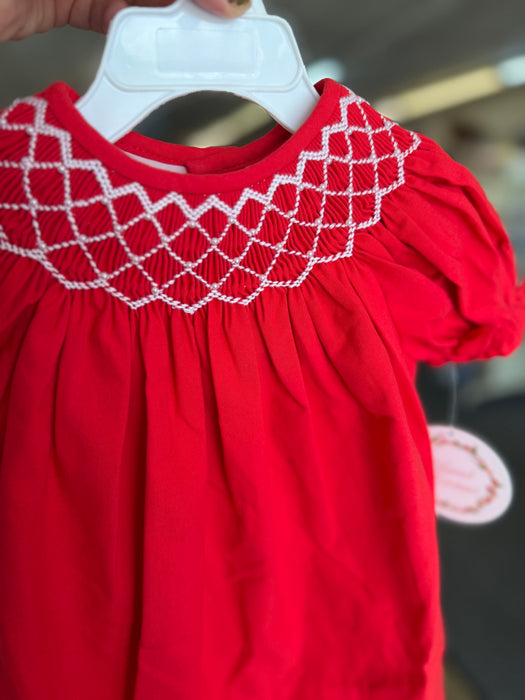 DS Linens Sweet Dreams Catherine Red Dress w/Pearls