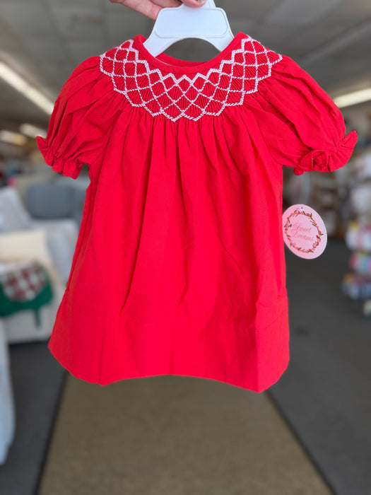 DS Linens Sweet Dreams Catherine Red Dress w/Pearls