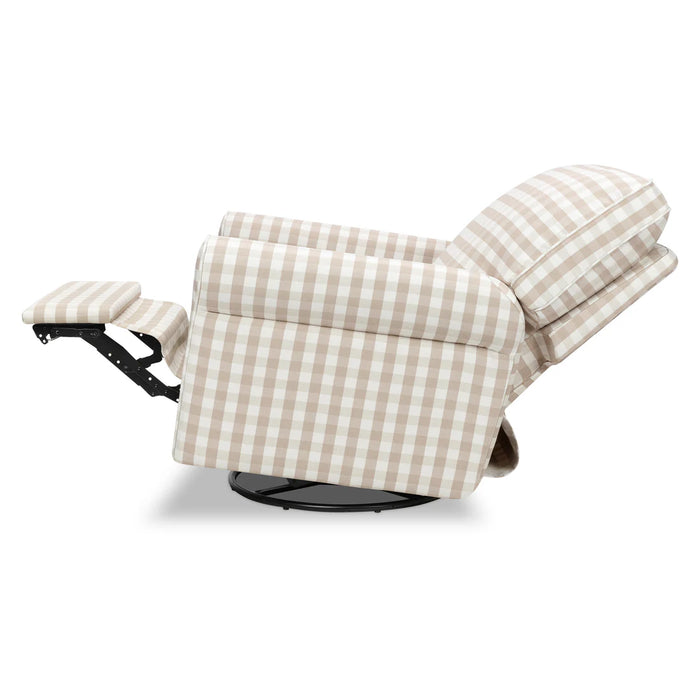 Monroe Power Recliner - Tan Gingham
