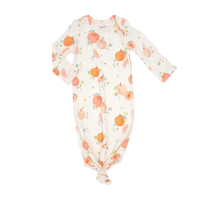 Angel Dear Spring Peaches Knotted Gown 0-3M