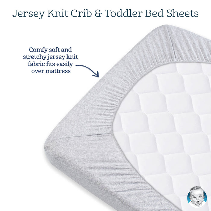 Gerber White Knit Crib Sheet