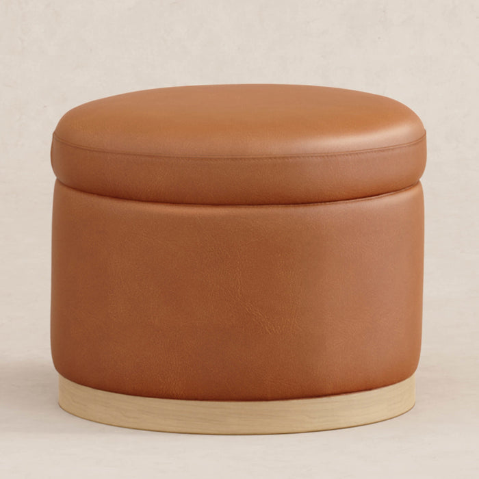 Babyletto Naka Storage Ottoman in Vegan Leather