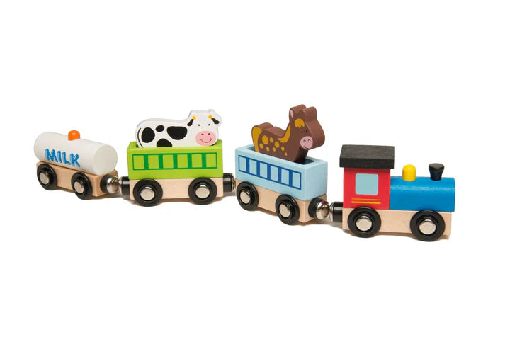 Animal Wooden Farm Train