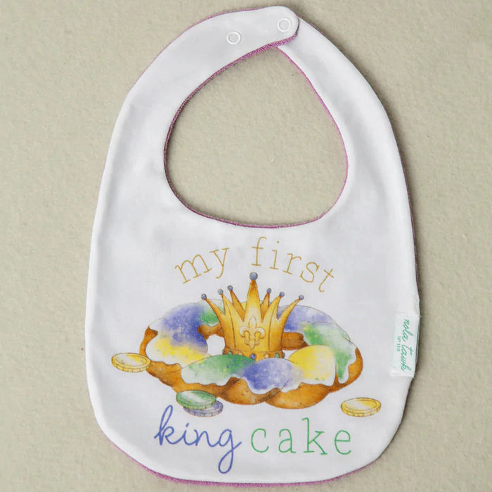 Nola Tawk King Cake Bib