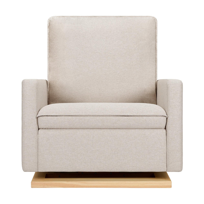 Babyletto Cali Pillowback Chair and a Half Glider in Eco-Performance Fabric | Water Repellent & Stain Resistant