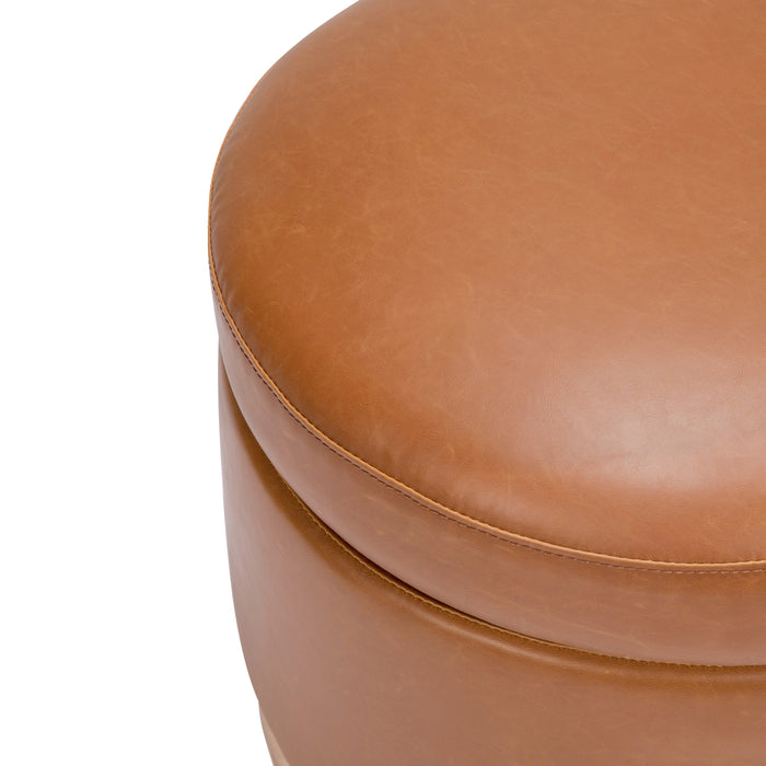 Babyletto Naka Storage Ottoman in Vegan Leather