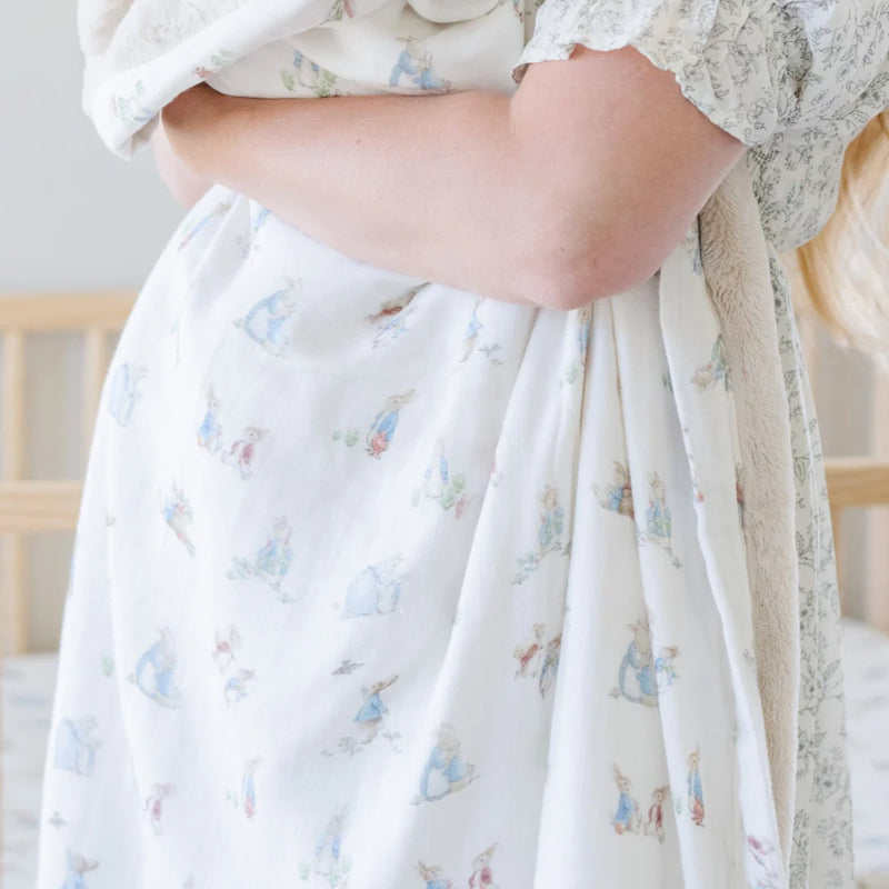 Saranoni Peter Boy Rabbit Bamboo Rayon Muslin/Lush Blanket