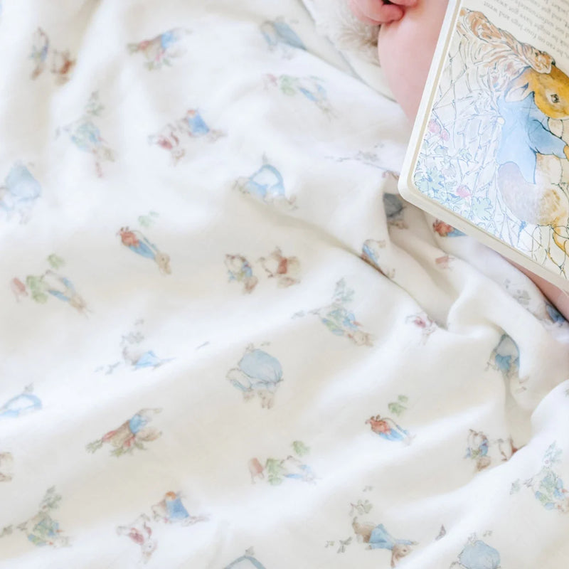 Saranoni Peter Boy Rabbit Bamboo Rayon Muslin/Lush Blanket