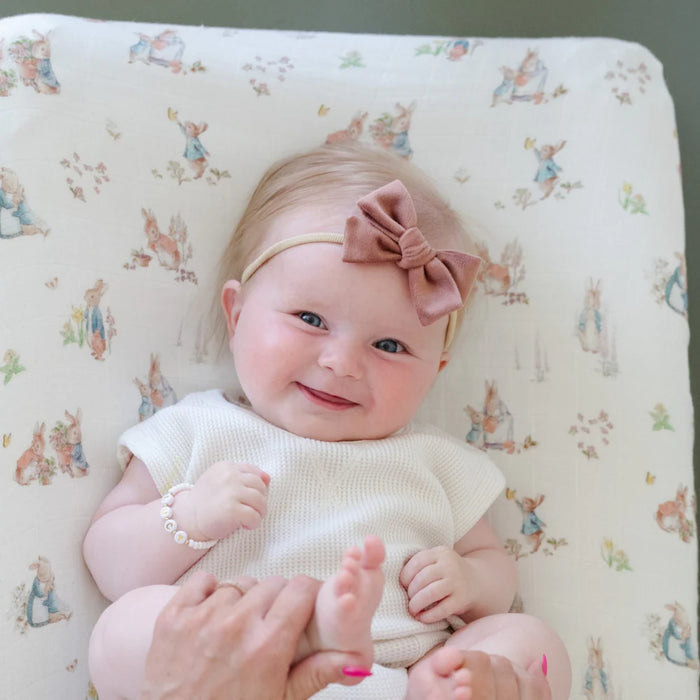 Saranoni Girl Peter Rabbit Changing Pad Cover