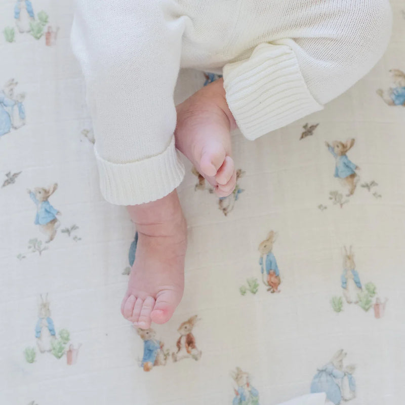 Saranoni Boy Peter Rabbit Crib Sheet