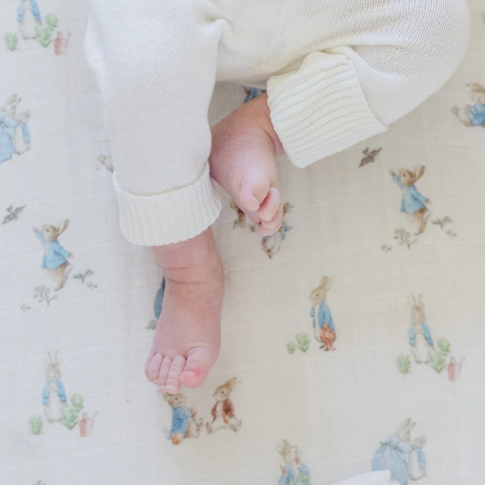 Saranoni Boy Peter Rabbit Crib Sheet