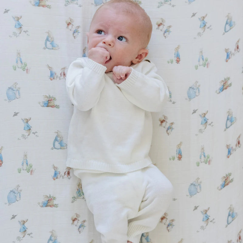 Saranoni Boy Peter Rabbit Crib Sheet